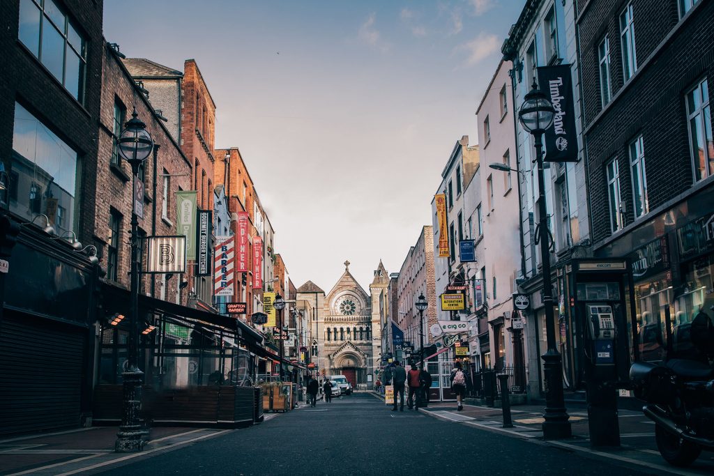 Sightseeing during a vacation in Ireland